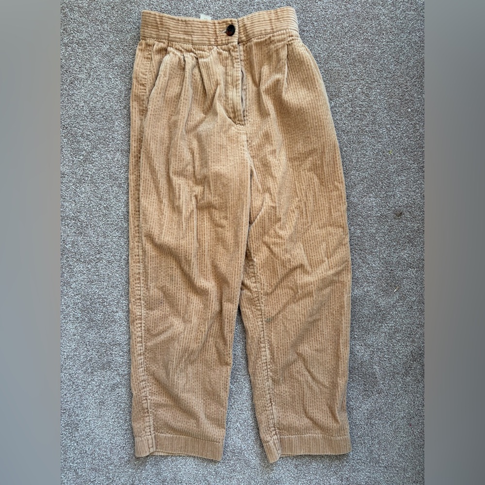 Women’s Tan Corduroy Cropped Pant